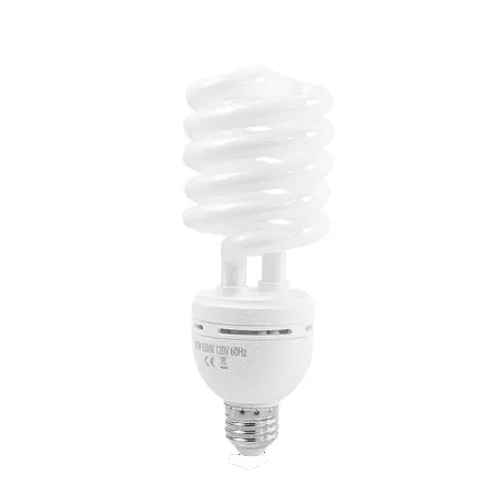 Foto&Tech Photography Daylight Bulb 42W 6500K 110V White Spiral Fluorescent Light Bulb Studio Light For Photography and Daylight Video Lighting (1 Pack)