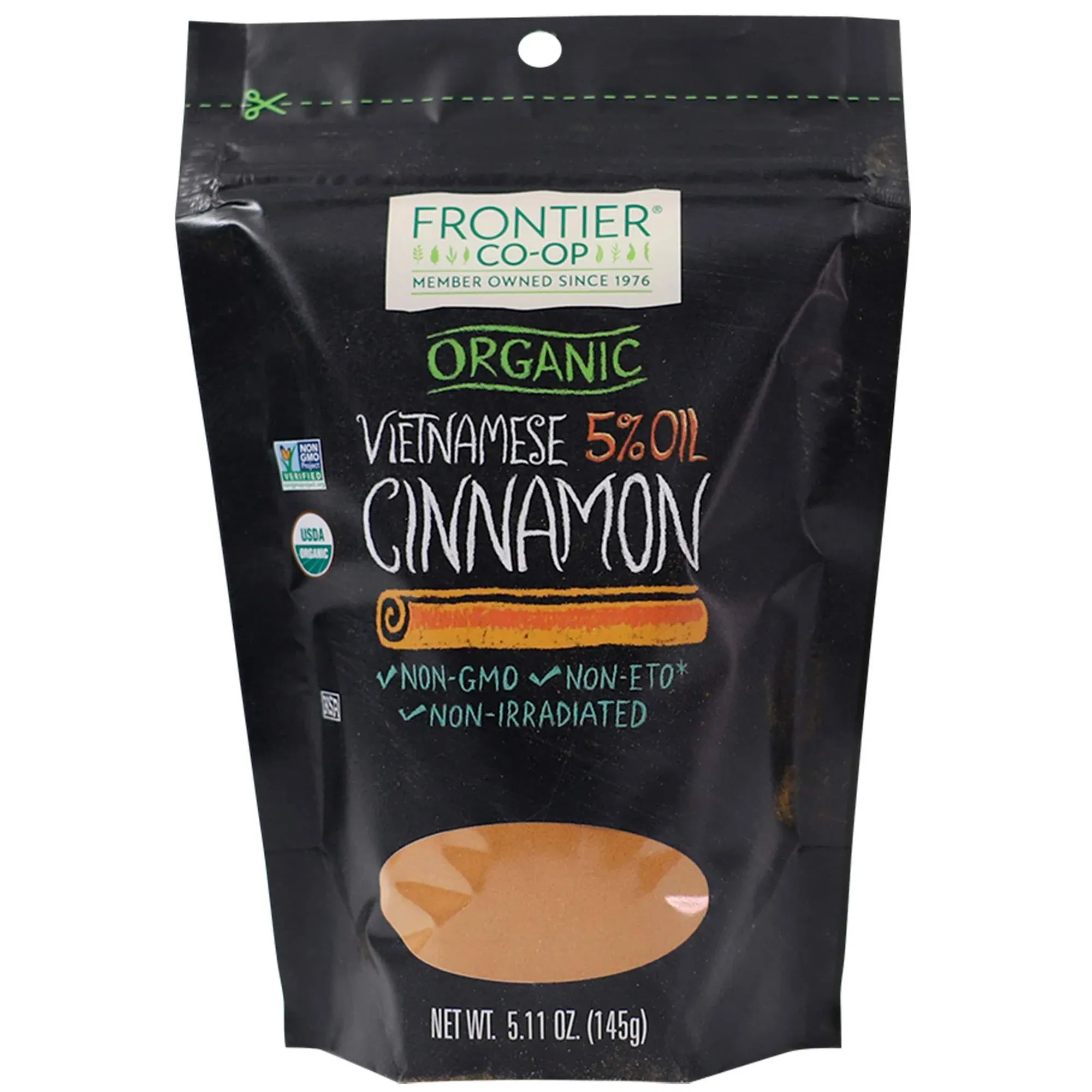 Frontier Natural Products Organic Vietnamese Cinnamon 5.11 oz Bag