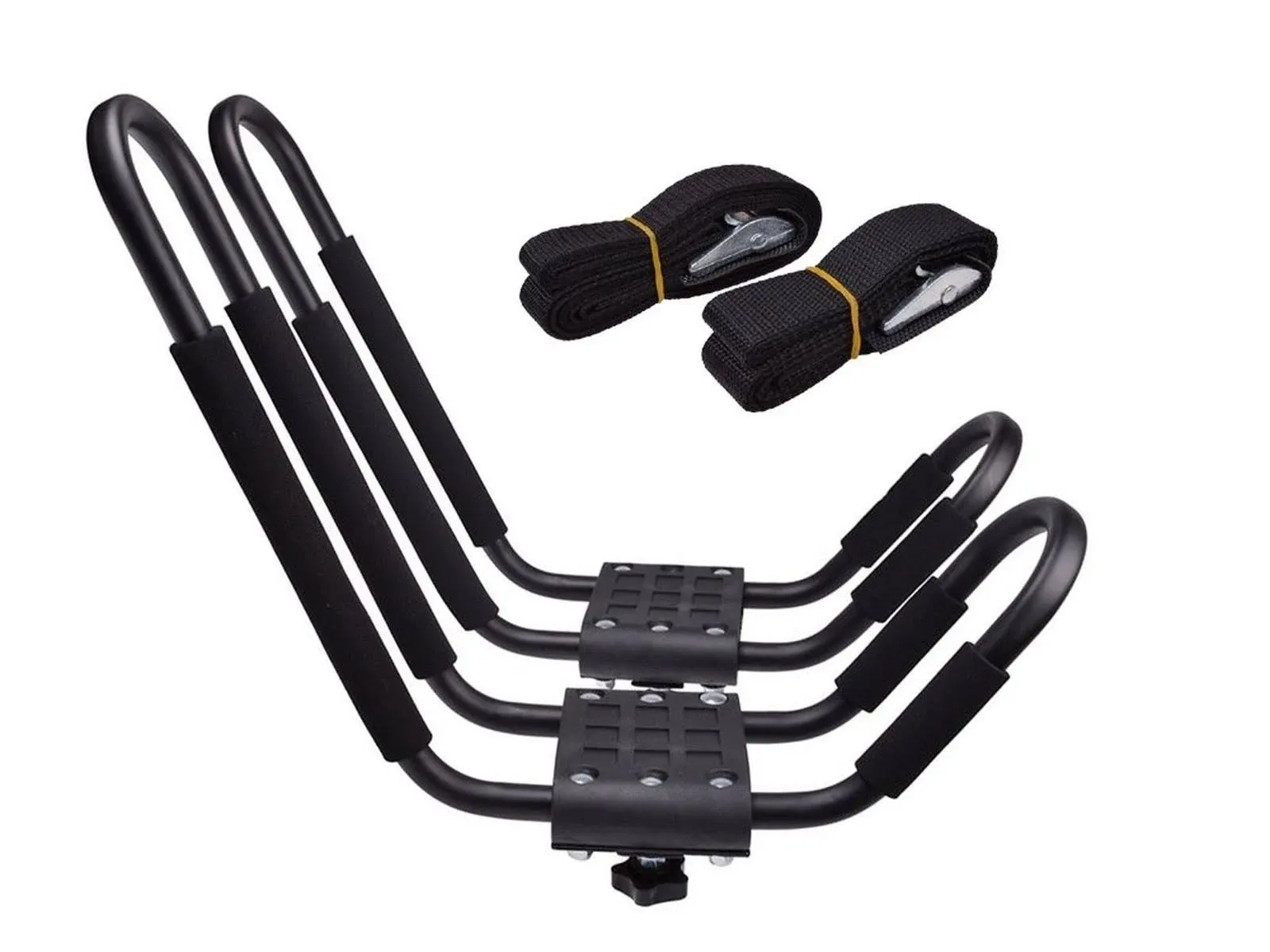 TMS J-Bar Rack HD Kayak Carrier Canoe Boat Surf Ski Roof Top Mounted