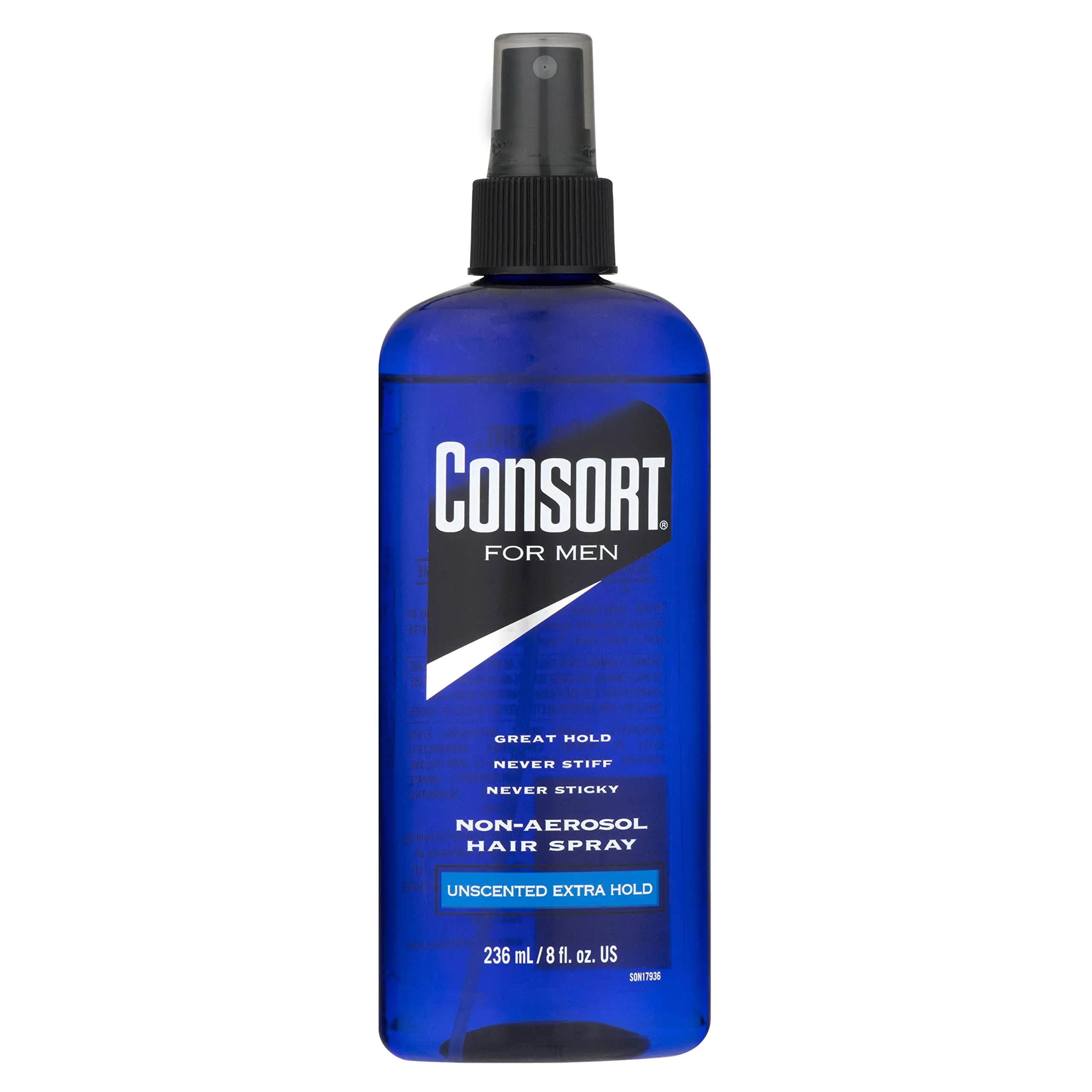 Consort For Men Hair Spray, Non-Aerosol, Extra Hold, Unscented - 8 fl oz us