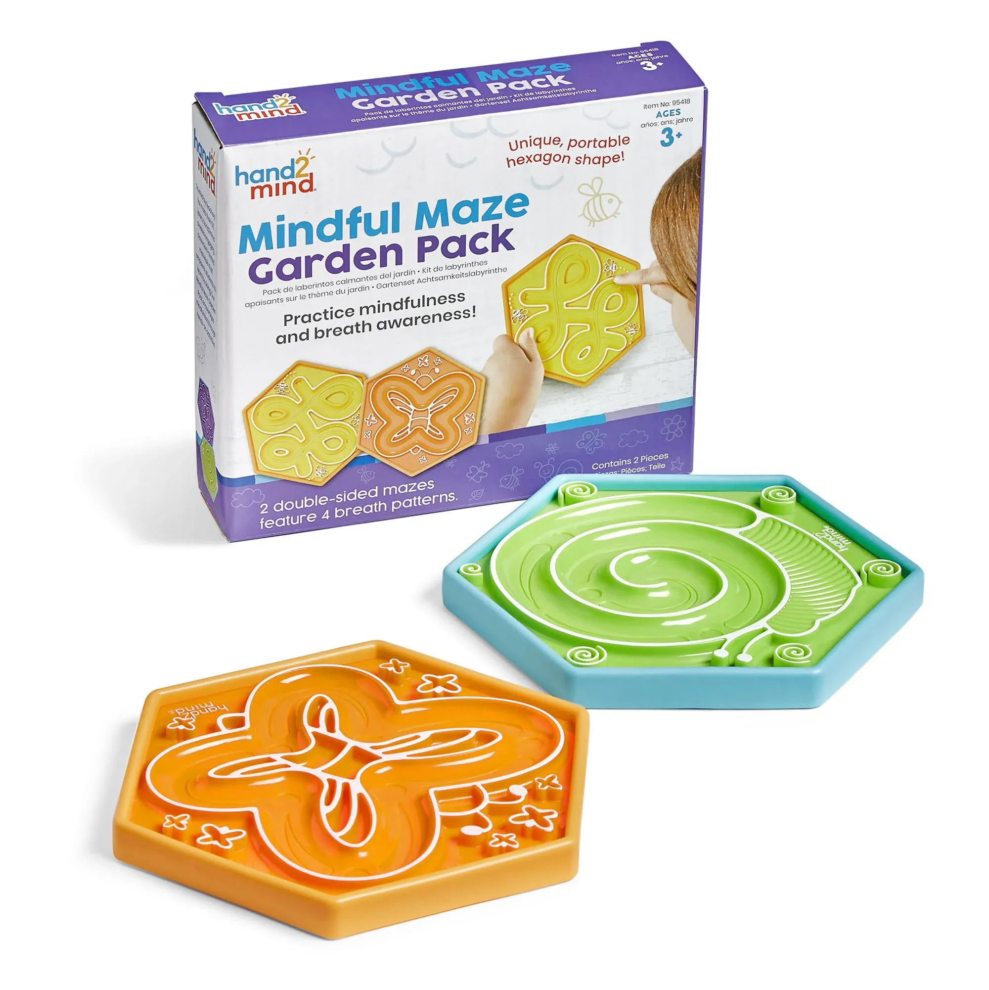 hand2mind Mindful Maze Garden Pack, Tactile Sensory Toys, Anxiety Relief Items, Occupational Therapy Toys, Calm Down Corner Supplies, Calming Corner Classroom, Social Emotional Learning Activities