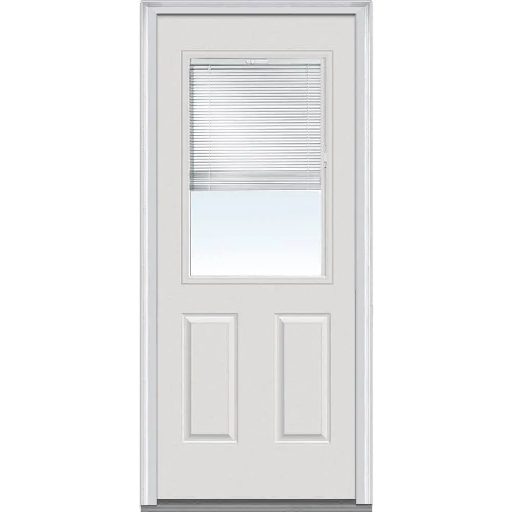 National Door Company EMJ684BLPR26R Entry Door, Prehung Right Hand, Internal Mini ...