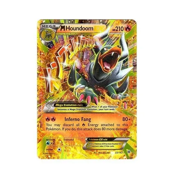 Pokemon - Mega-Houndoom-EX (22/162) - XY Breakthrough - Holo