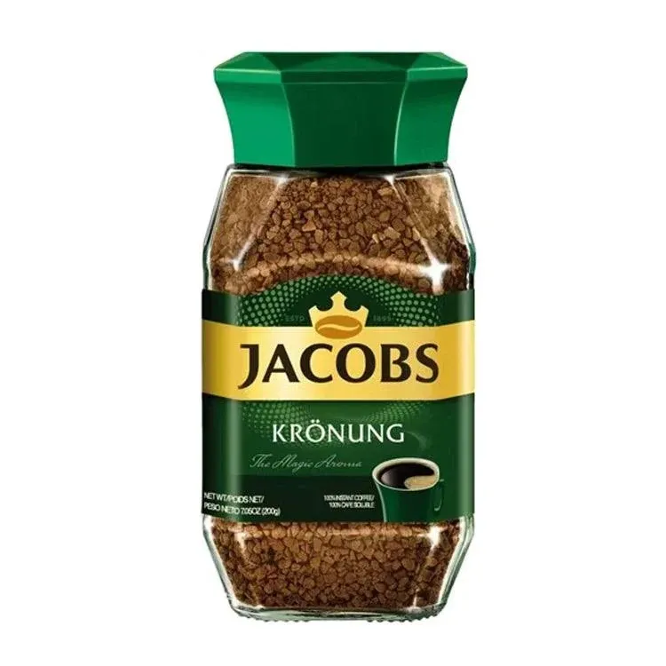 Jacobs Kronung Instant Coffee 200 Gram / 7.05 Ounce (Pack of 2)