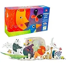 Djeco Giant Floor Puzzle - Animal Parade, 56 Pieces