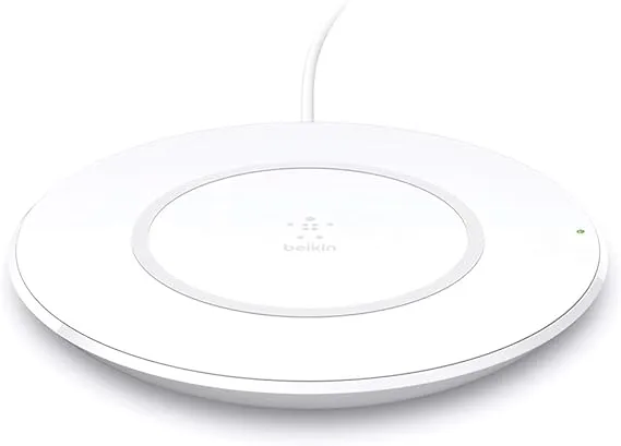 Belkin Quick Wireless Charging Pad - 7.5W Qi-Certified Charger Pad for iPhone, Samsung Galaxy, Apple Airpods Pro & More - Charge While Listening to Music, Streaming Videos, & Video Calling