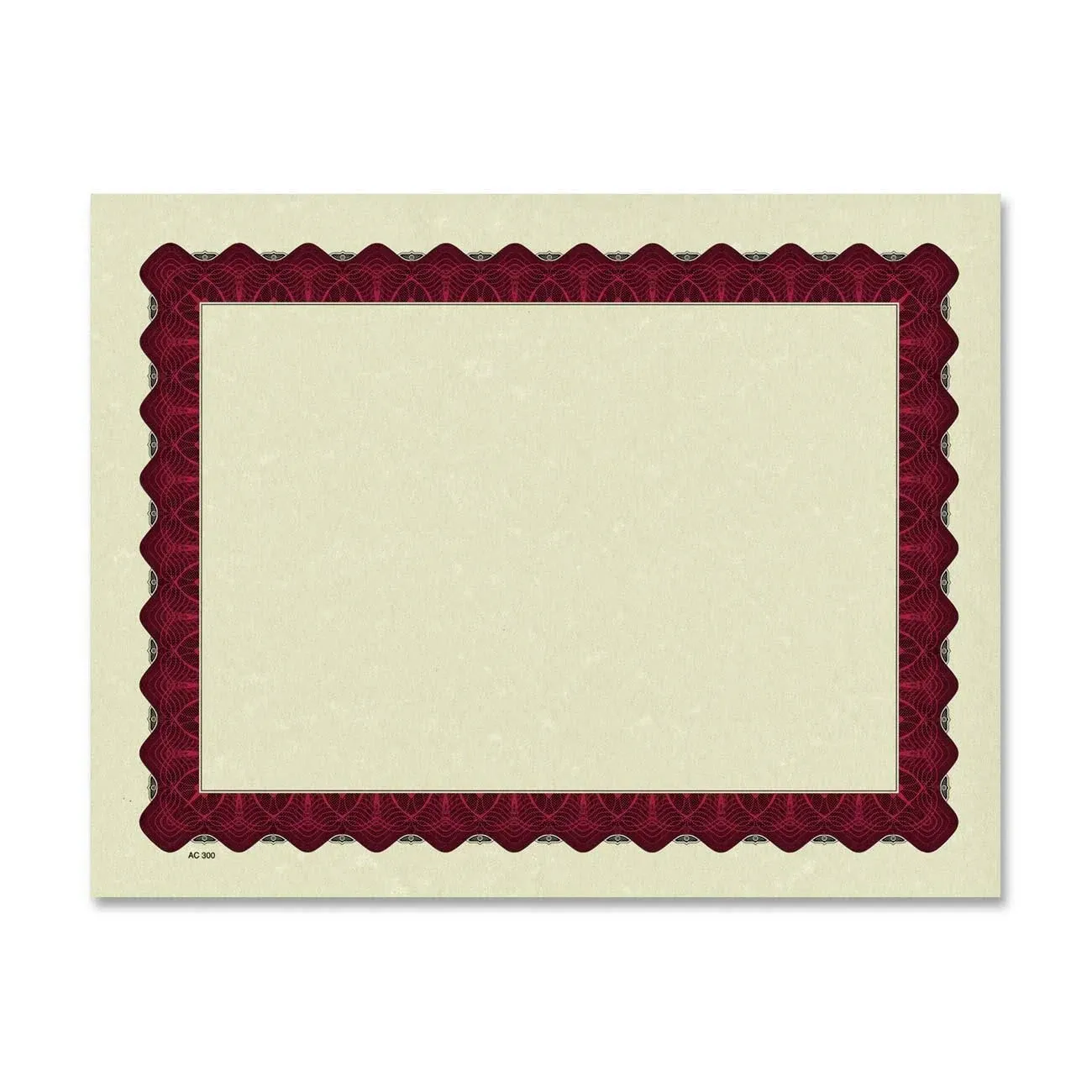 Great Papers! Metallic Border Certificates, 11 x 8.5, Ivory/Red, 100/Pack