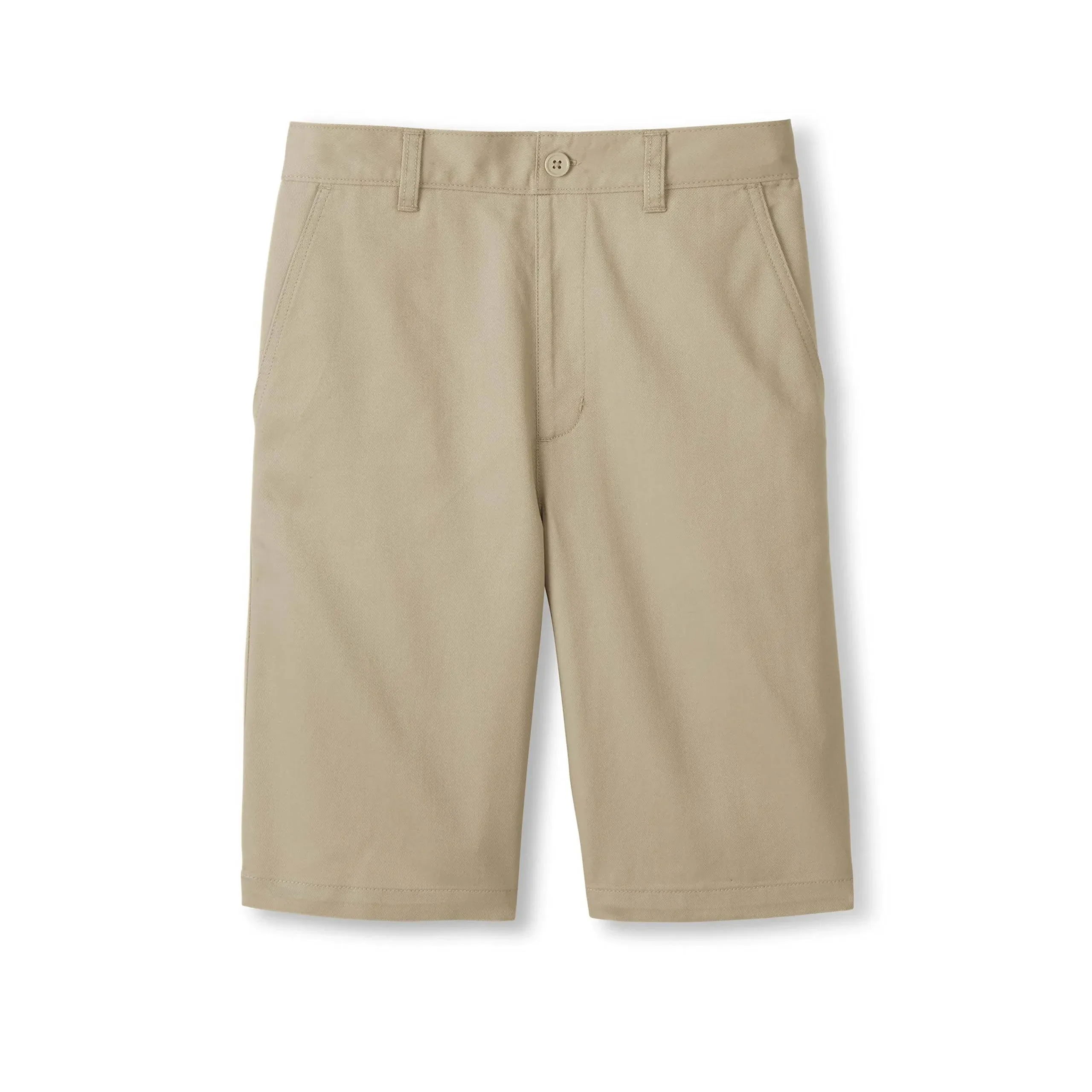 French Toast Boys' Husky Pull-on Twill Shorts School Uniform for Kids