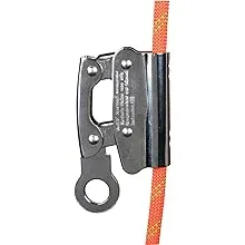 01 Self-Locking Rope Grab,Self-Braking Stop Descender Clamp Climbing Anti Fall Protection Equipment Rope Grab Ascender Fall Protection for Rocking Climbing Tree(Round Hole)