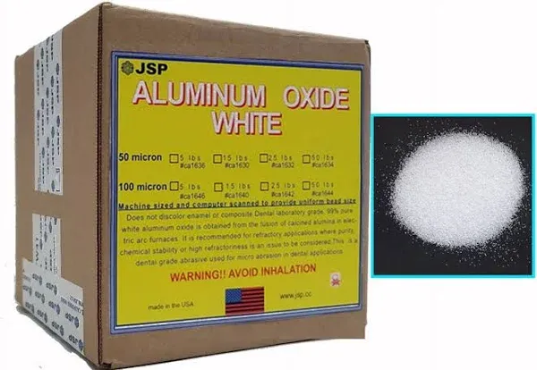 JSP ca1636 Aluminium Oxide, 5 lbs White 50 Micro