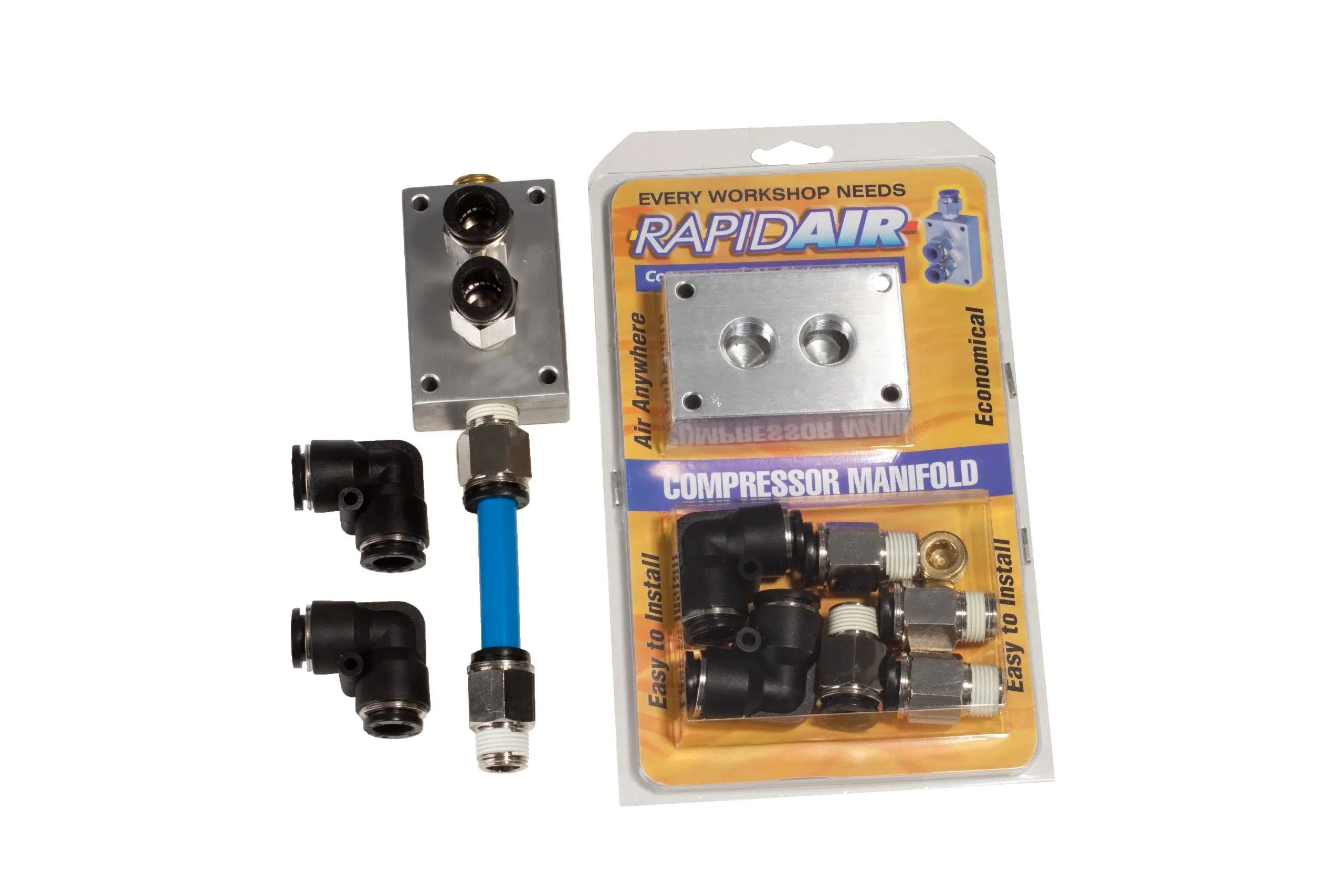 Rapidair 90200 Compressor Manifold Kit for 1/2-Inch Nylon Tubing