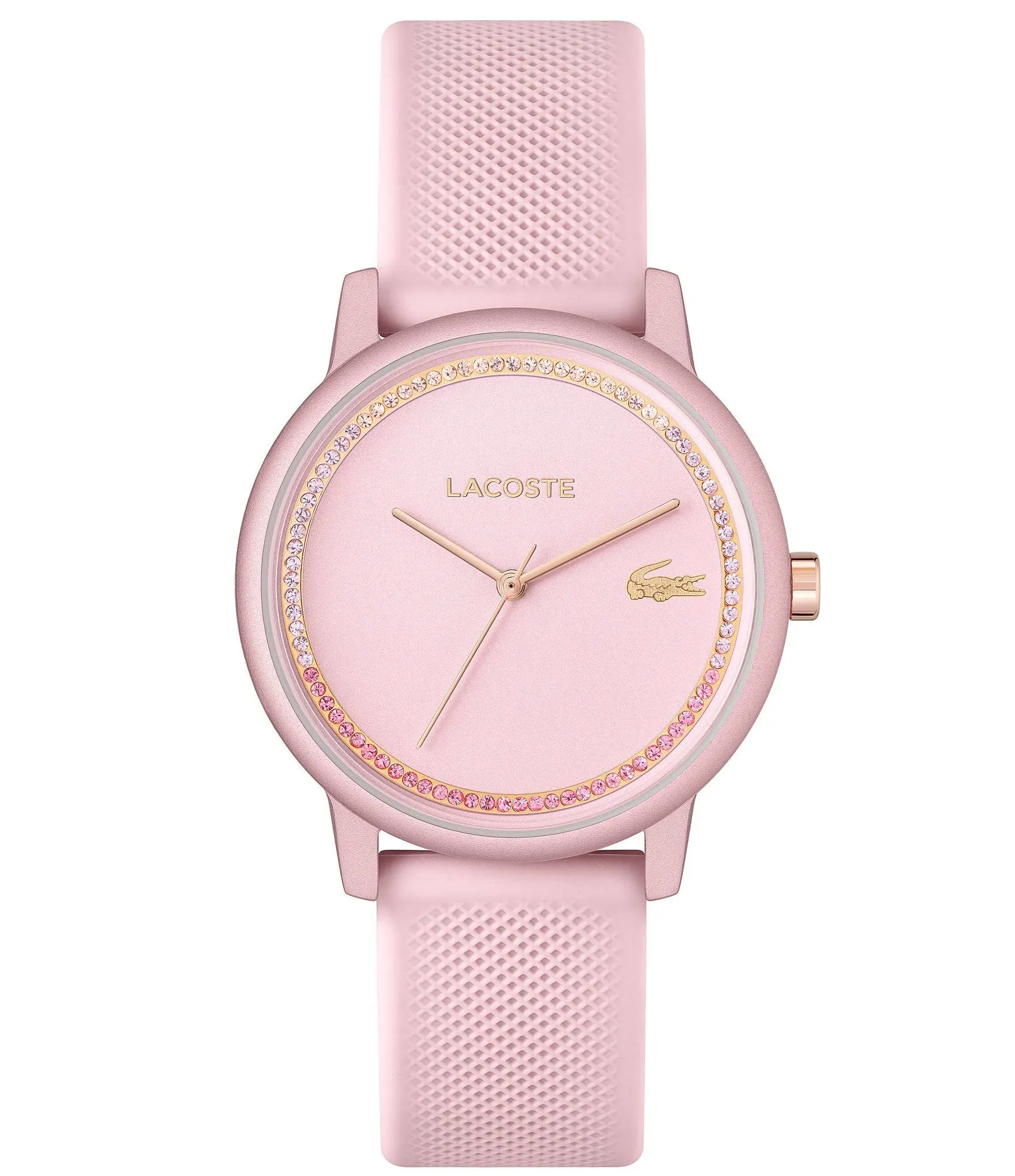 Women's L 12.12 Go Blush Silicone Strap Watch 36mm