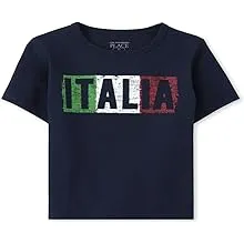 Baby And Toddler Boys Italia Graphic Tee - Tidal