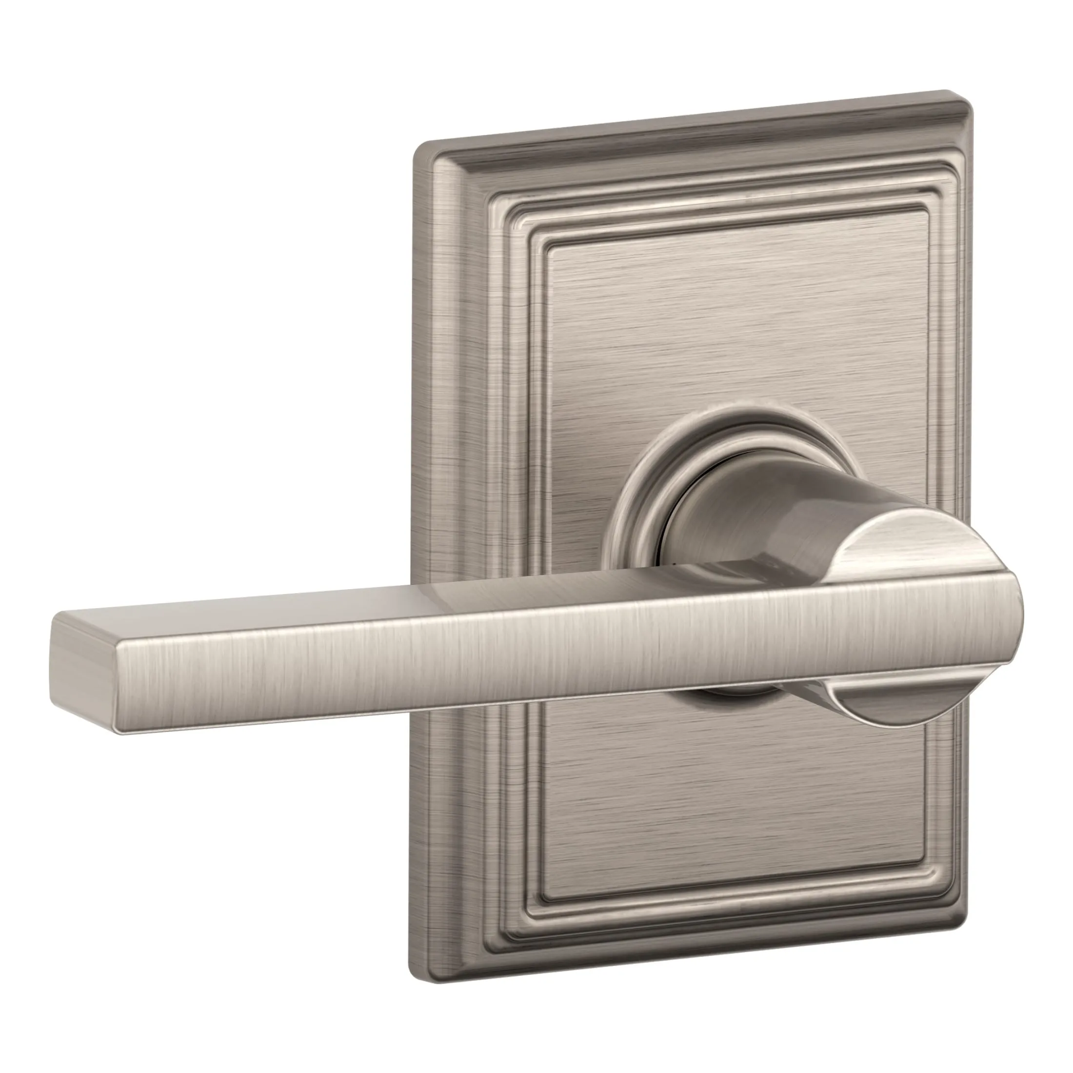 Schlage Residential F10 LAT 619 ADD F10LAT619ADD 16-080 10-027 Latitude / Addison Passage - Satin Nickel