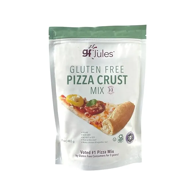 Certified Gluten Free Pizza Crust Mix | No Grit, Non-Gmo, Vegan, Kosher &amp; Top 9 