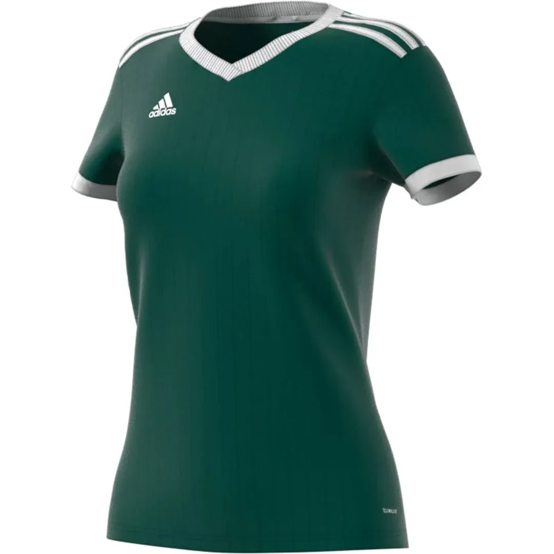 "Adidas Women's Tabela 18 Short Sleeve Jersey, Collegiate Green-White - "