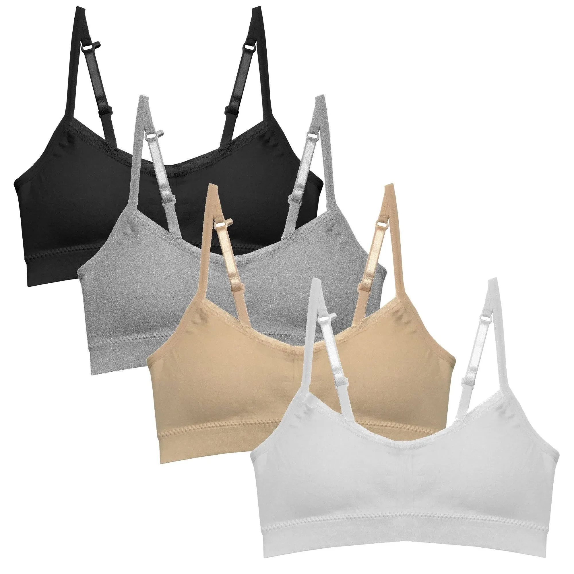 Popular Girl's Seamless Cami Bra with Removable Padding