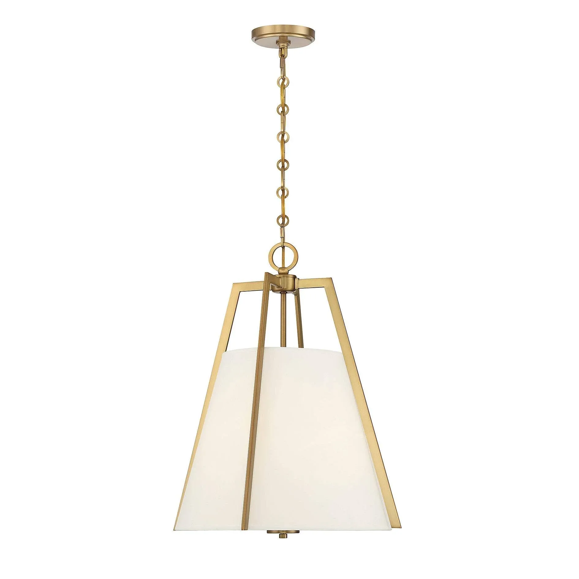 Savoy House 7-1875-3-322 Mansfield 3-Light Pendant in Warm Brass (18" W x 21" H)