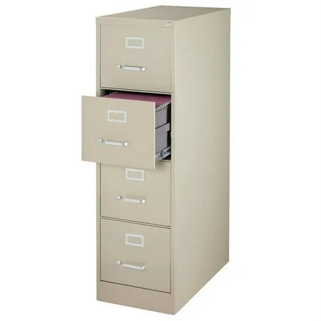 Pemberly Row 4 Drawers Vertical Metal Filing Cabinet Pre-assembled