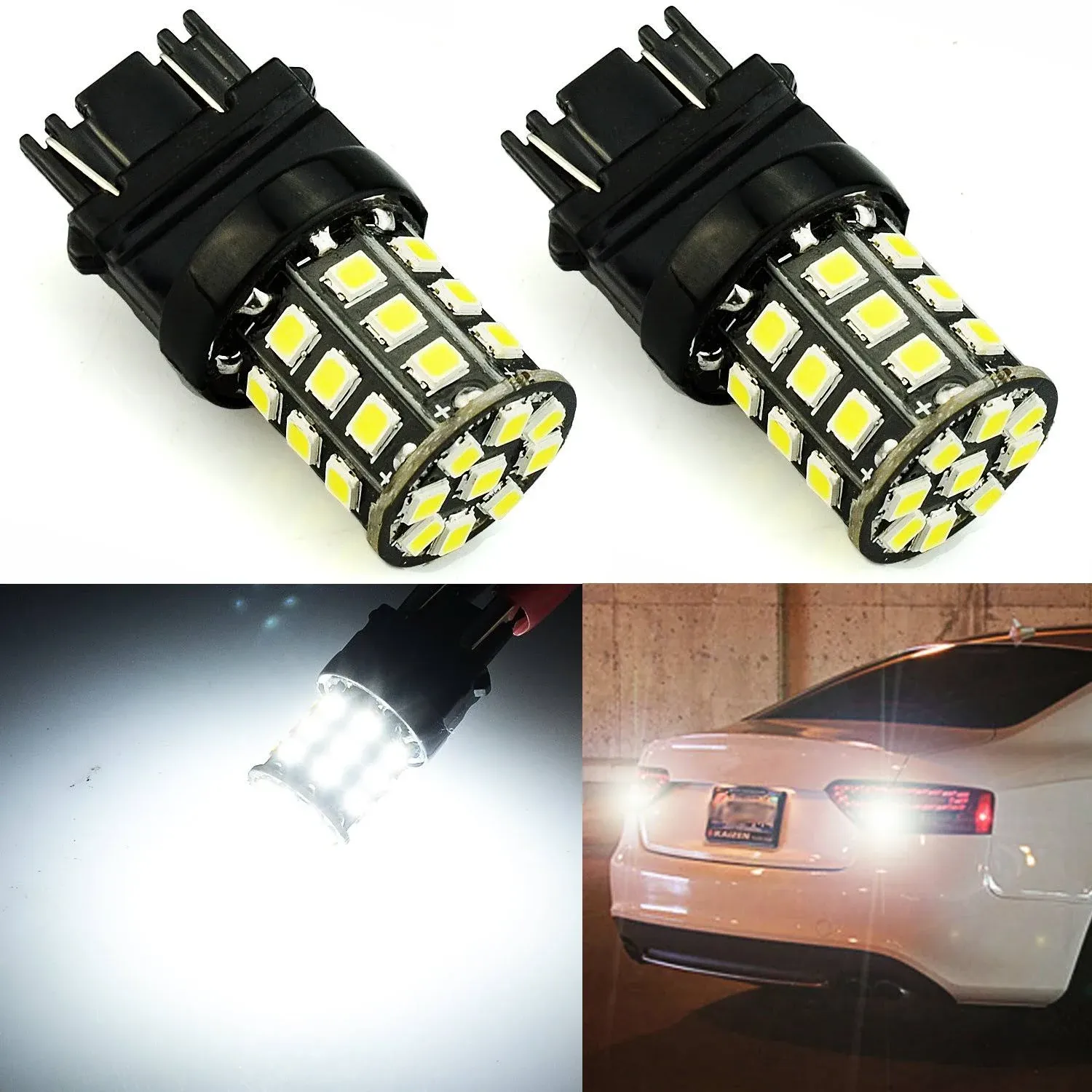 JDM ASTAR Super Bright Max 50W High Power 3056 3156 3057 3157 White LED Bulbs