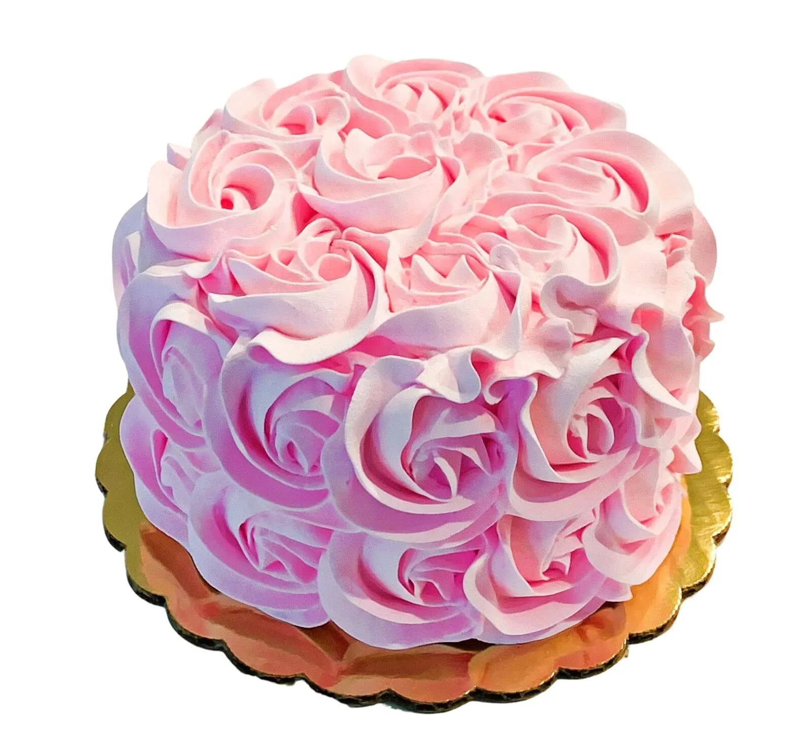 DEZICAKES Fake Cake Pink Rosette  Wedding Cake Prop Decoration Dezicakes