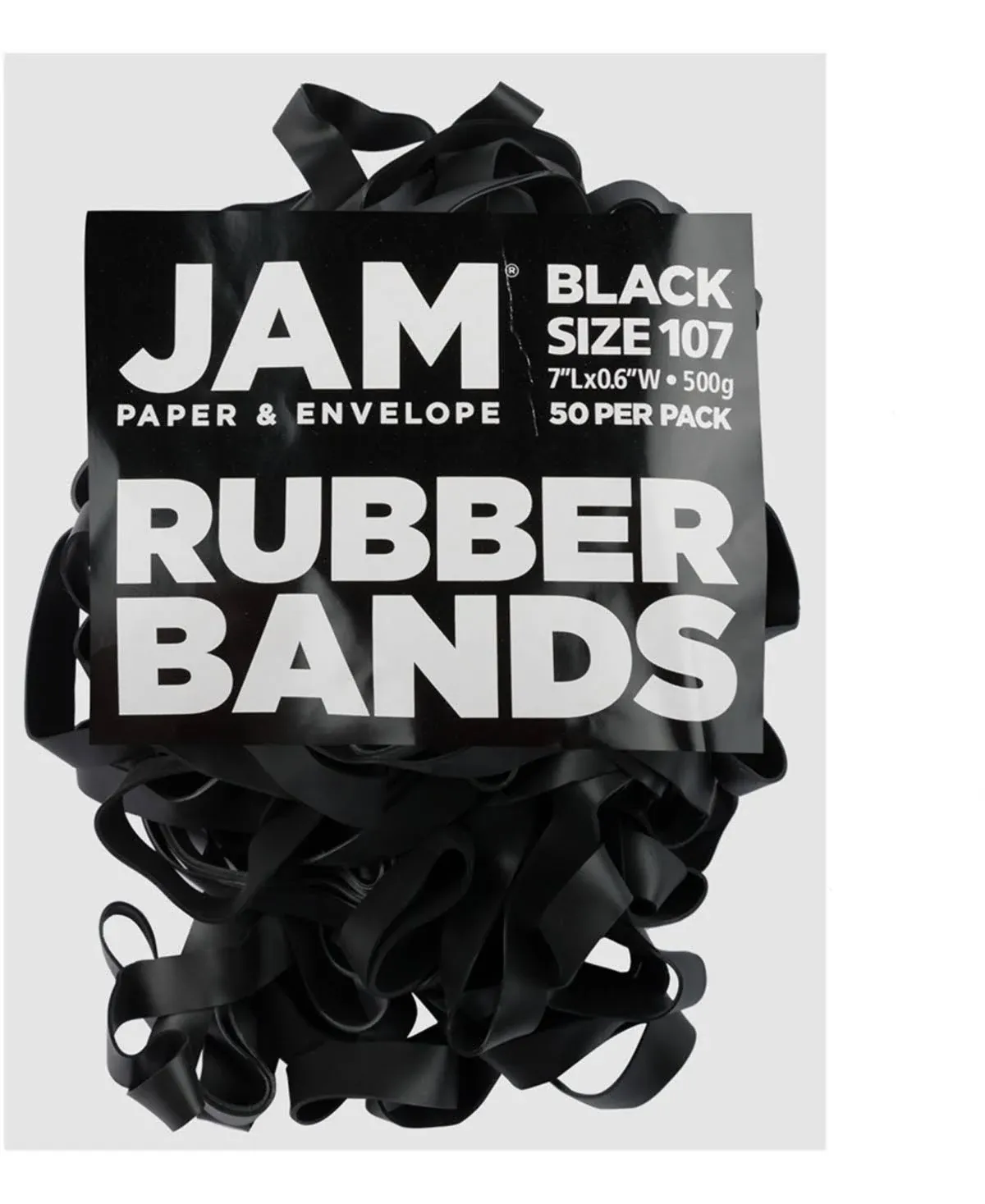 JAM Paper Colored Rubber Bands, #107, 50/Pack (333107RBBL) | Staples