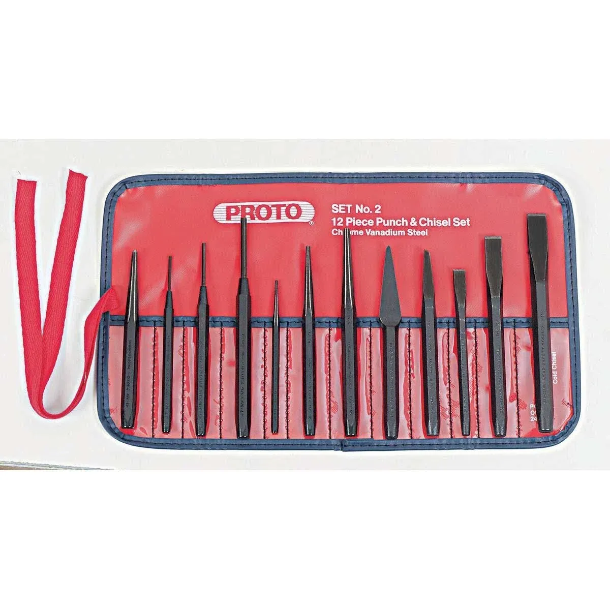 PROTO J2S2 Punch and Chisel Set,12 Pieces