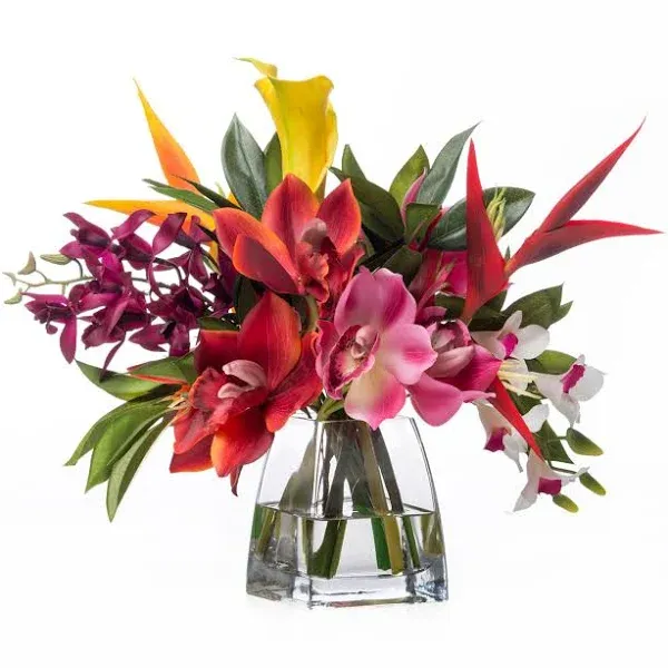 Petals Silkflowers Tropical Flower Arrangement