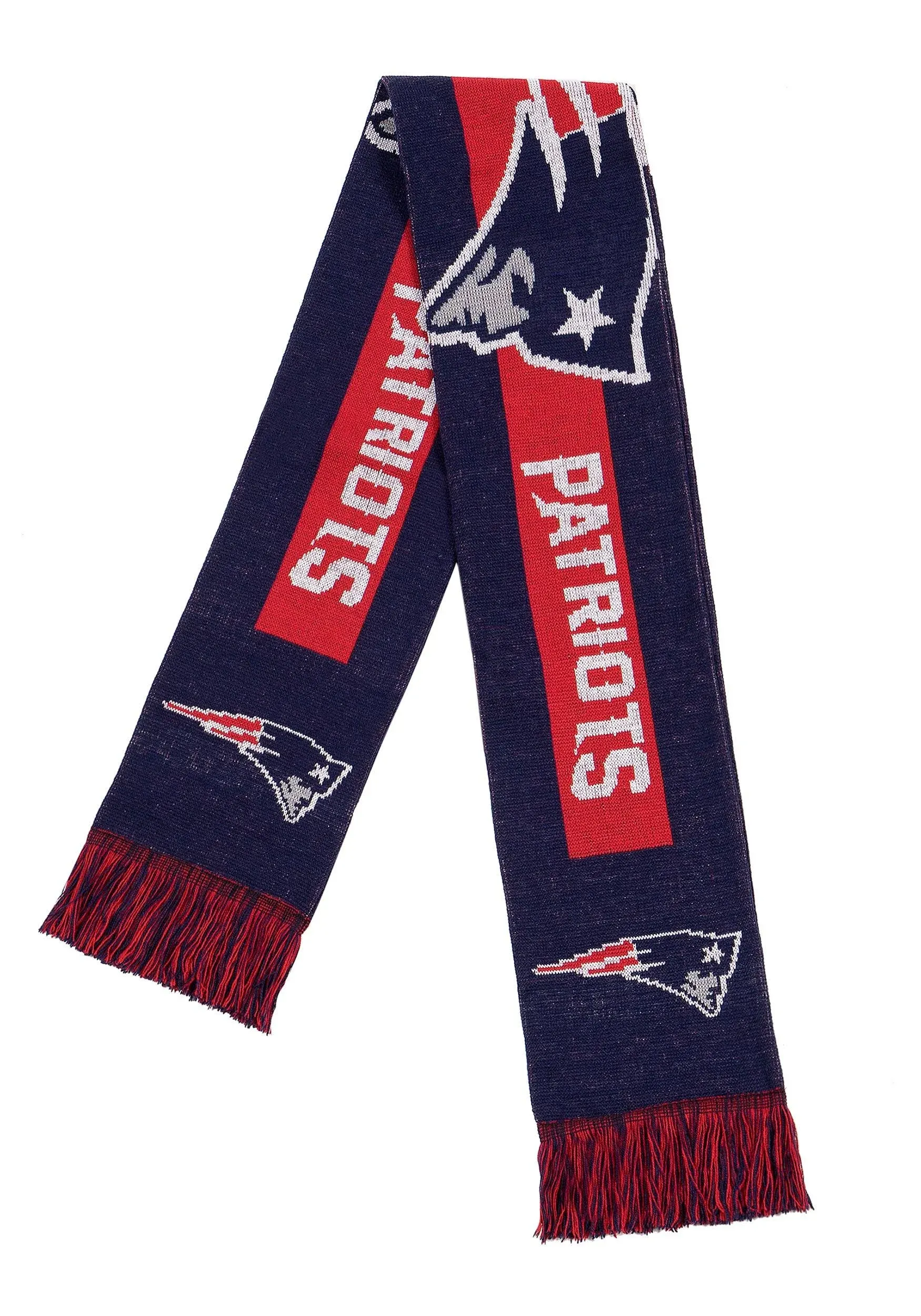 New England Patriots &#034;BIG LOGO&#034; Winter Scarf Licensed NFL Forever Collectibles™