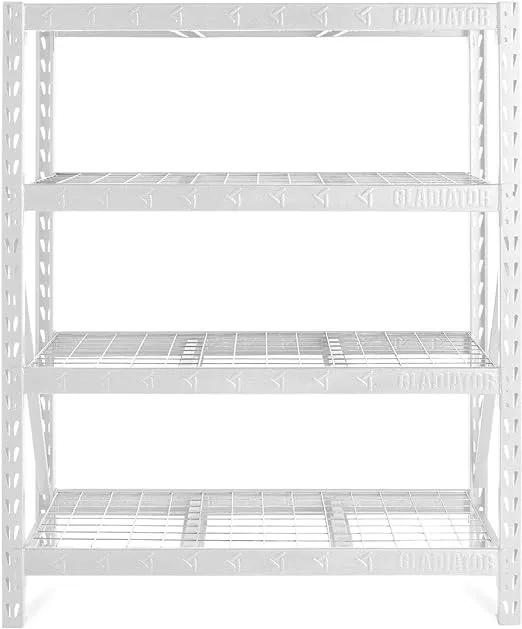 Gladiator 60" Heavy Duty Rack with Four 18" Deep Shelves