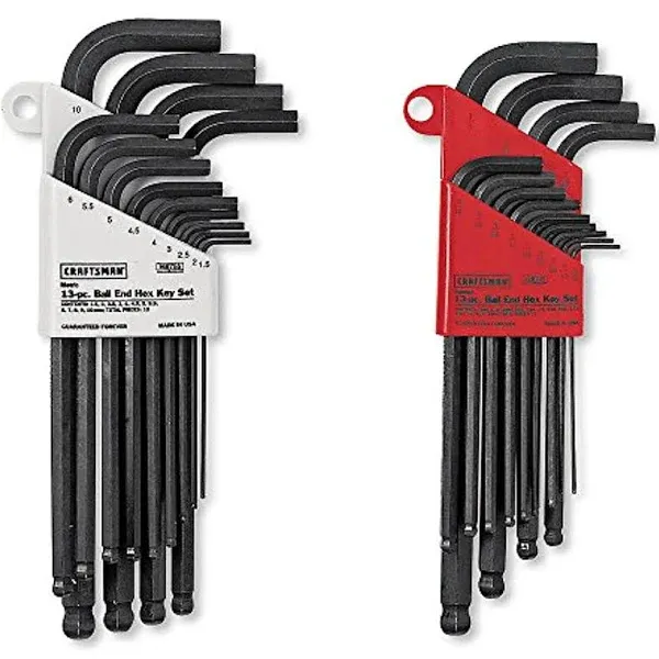 CRAFTSMAN V-SERIES Hex Key Allen Set, MM, 9 Piece (CMHT26139V)