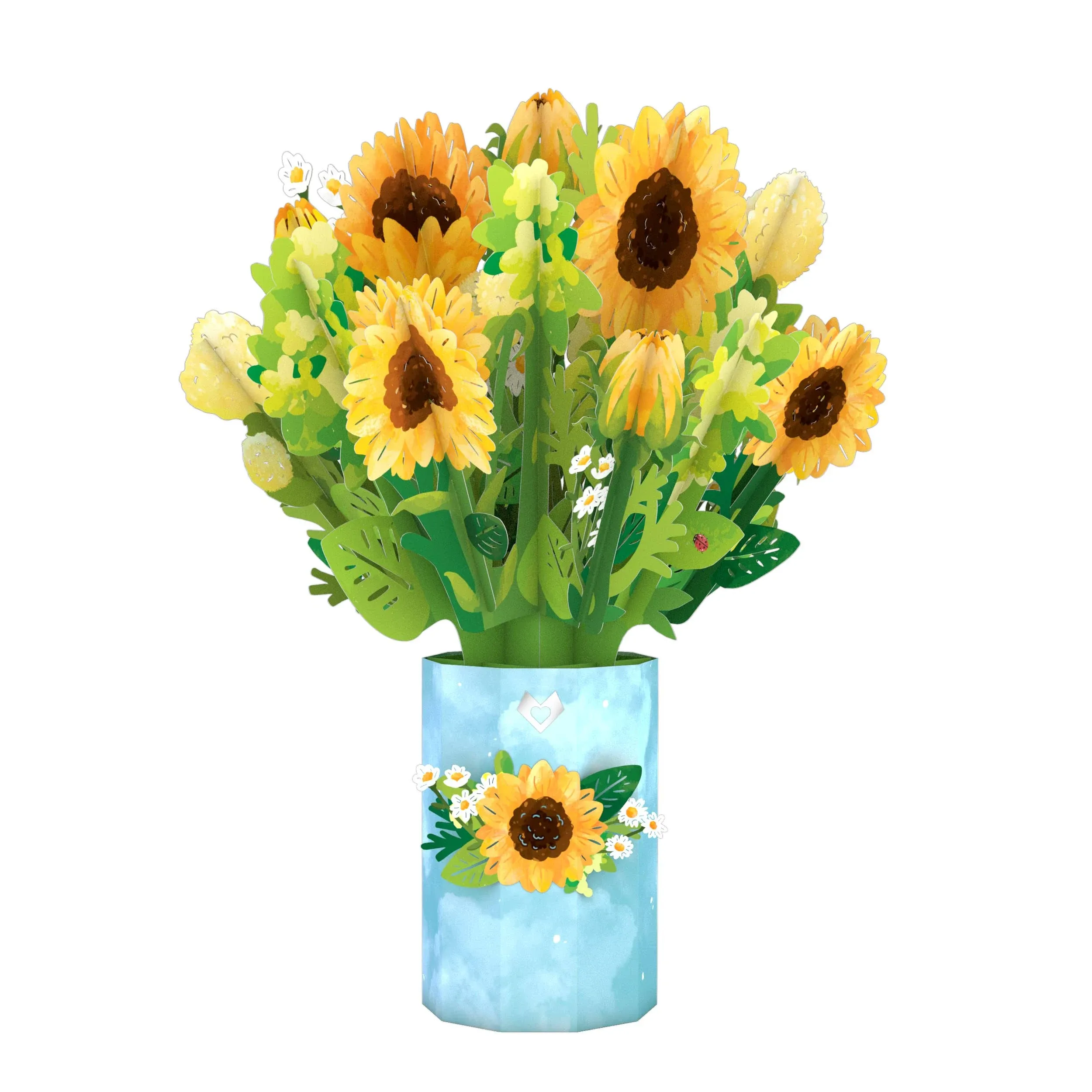 Lovepop Sunflower Blooms 3D Pop-Up Bouquet