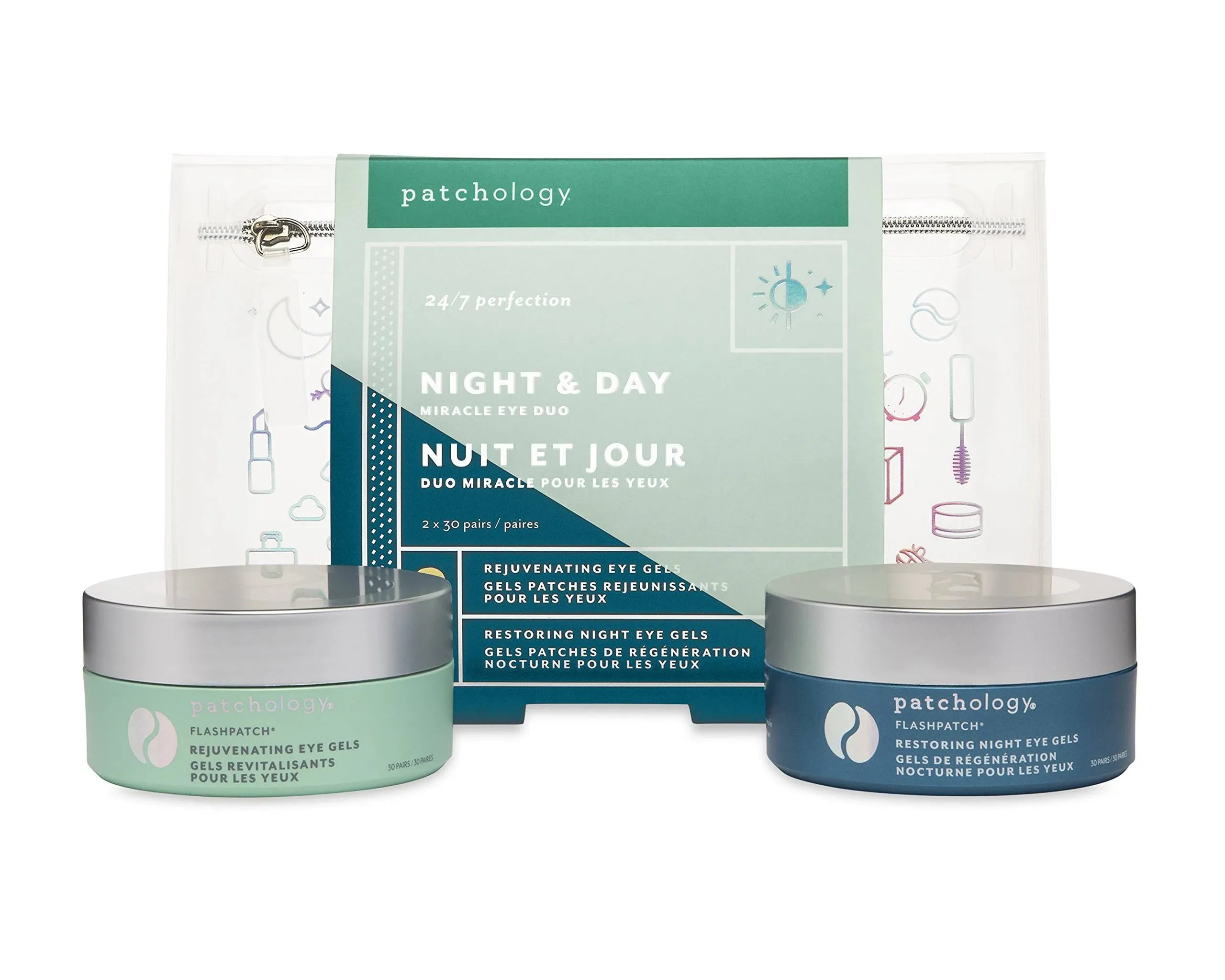 Patchology 24/7 Perfection Night &amp; Day Miracle Eye Duo 2 x 30 New As Pictured