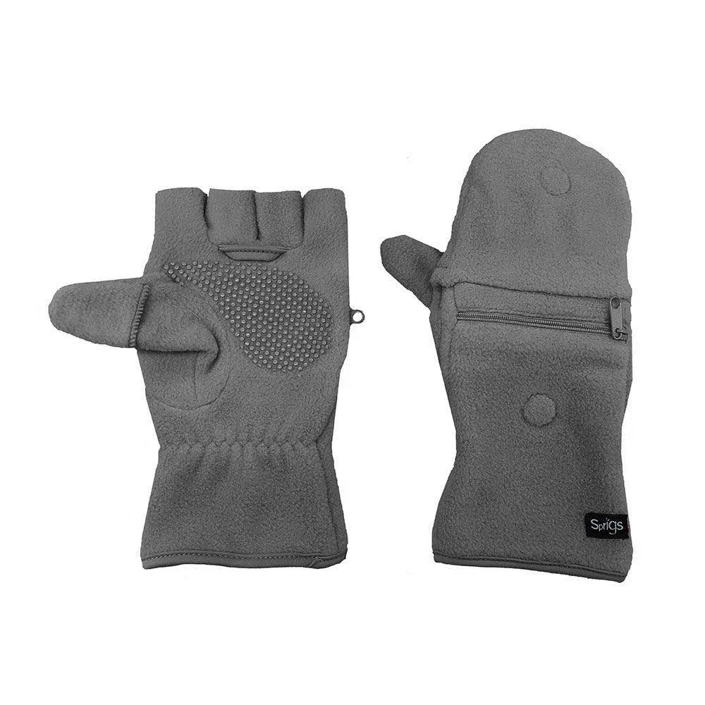 Sprigs Multi Mitt Fingerless Gloves With Adjustable Top & Cell Phone Pocket