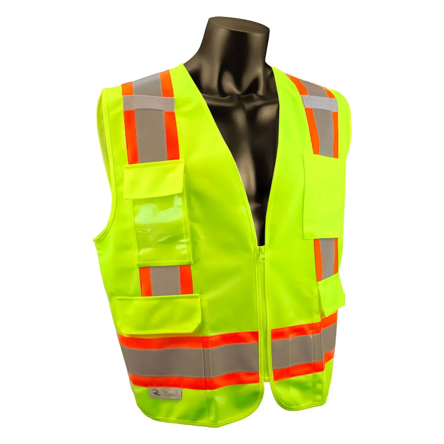 Radians SV6G Two Tone Surveyor Class 2 Safety Vest Hi-Vis Lime