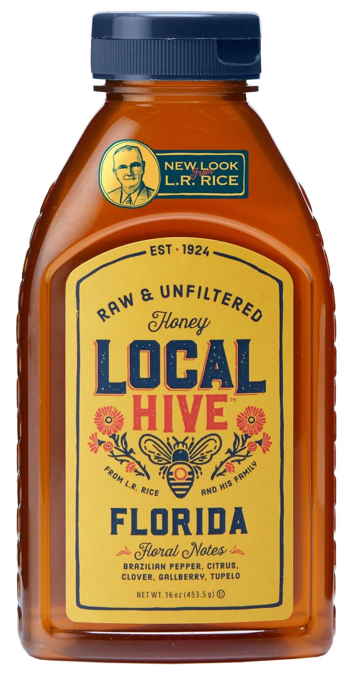 Local Hive Honey, Raw & Unfiltered, Florida - 16 oz