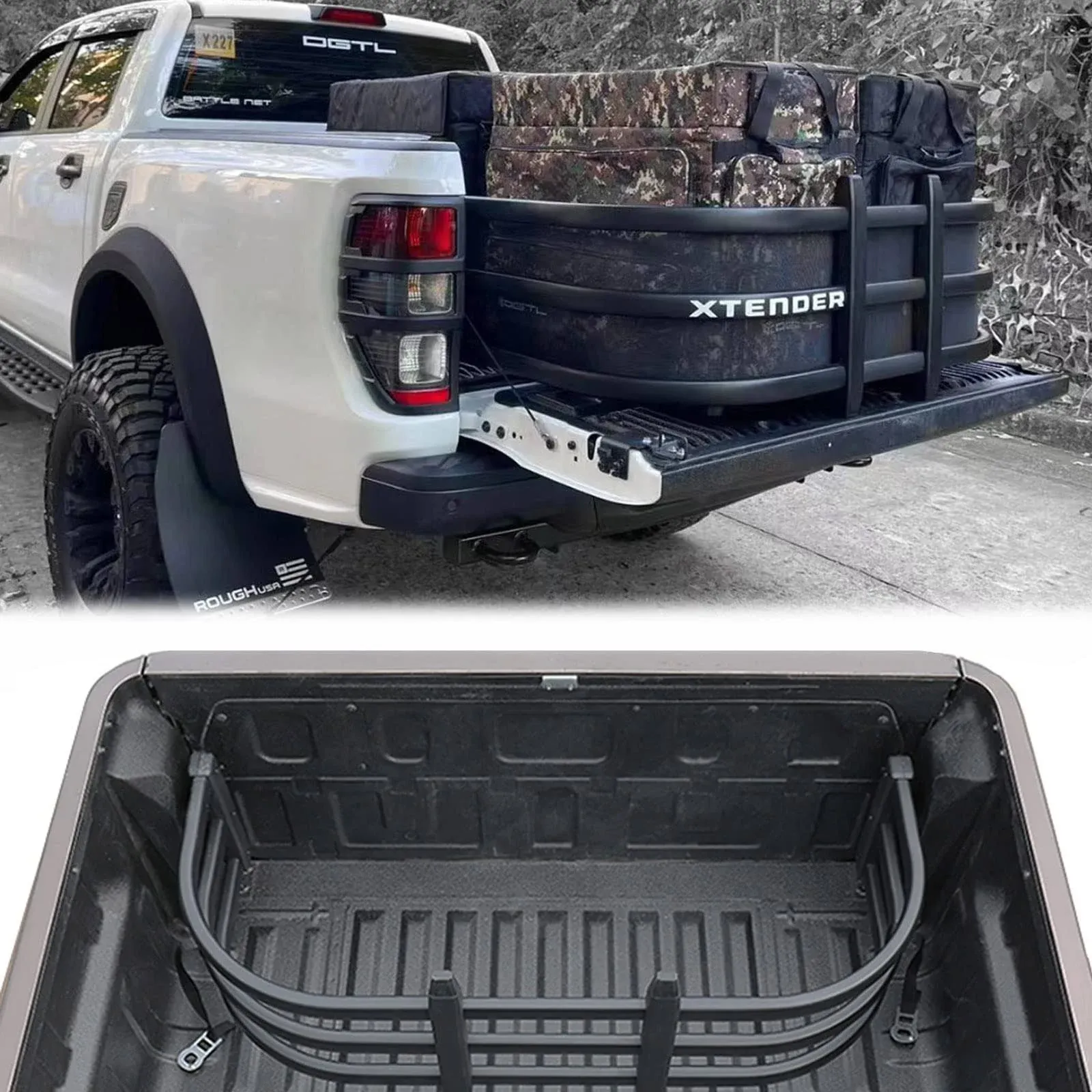 Truck Bed Extender Retractable Tailgate Extension for RAM/F150/Silve<wbr/>rado/GMC