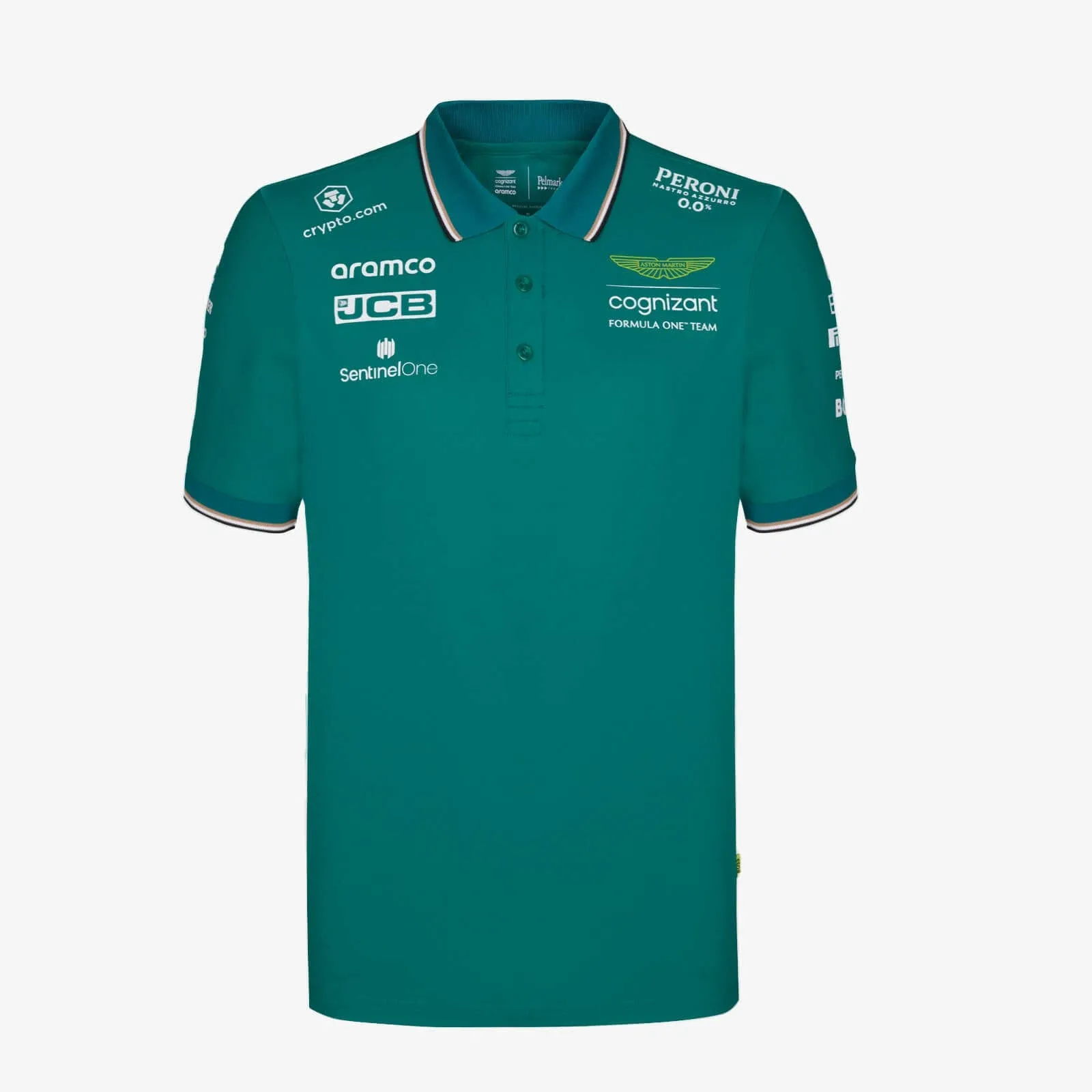 Aston Martin Cognizant F1 2023 Men's Team Polo Shirt- Green