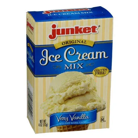 Junket Ice Cream Mix Very Vanilla (Case of 12)