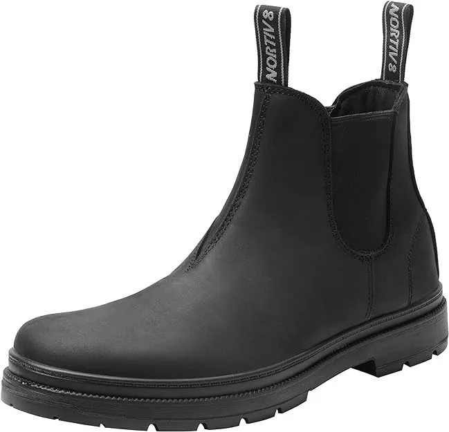 NORTIV 8 Men's Chelsea Work Boots Ankle Slip on Boots