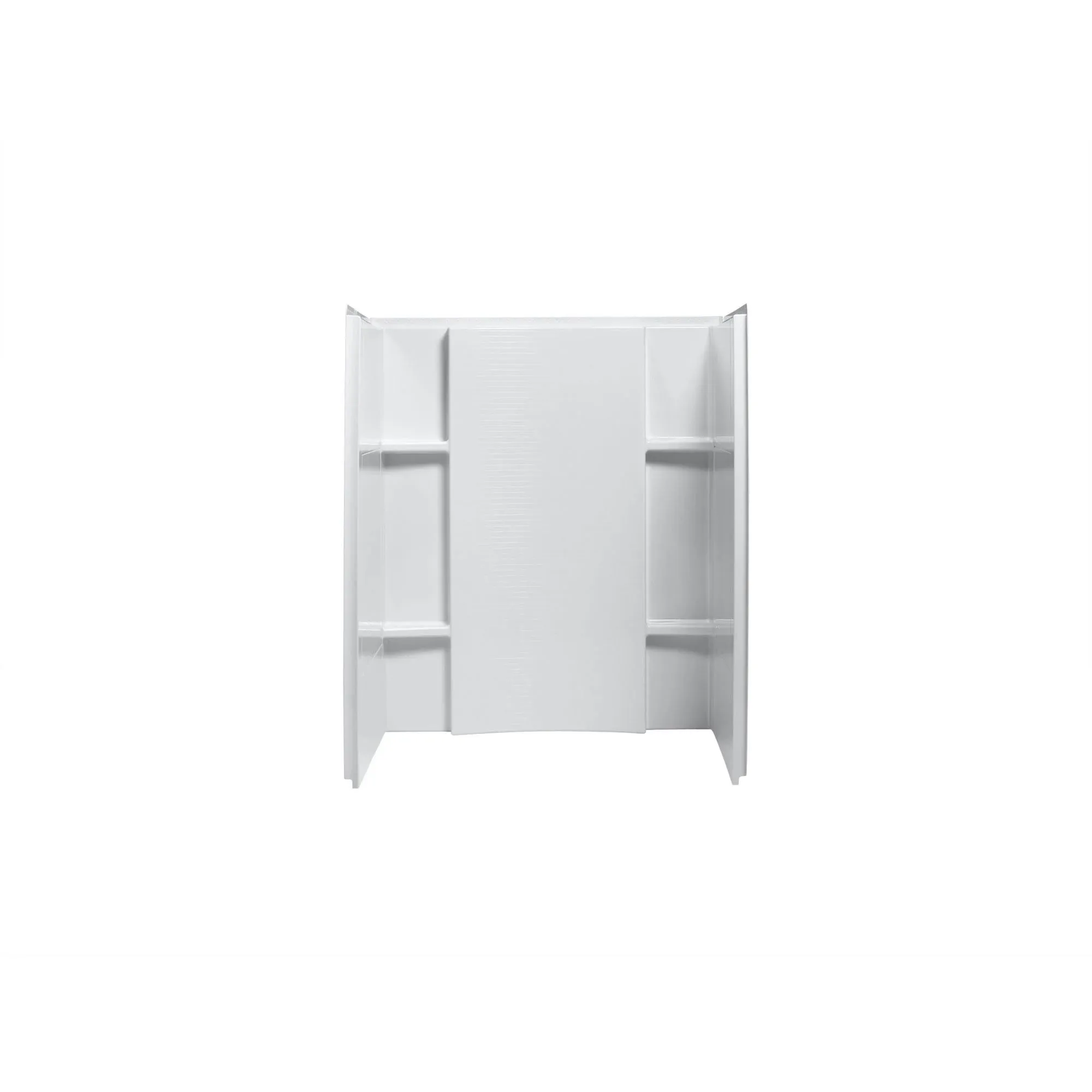 STERLING 72284100-0 Accord Series Complete 3-Piece Wall Set, 55-1/8 in L, 48 in W, 36 in H, Vikrell, High-Gloss, White