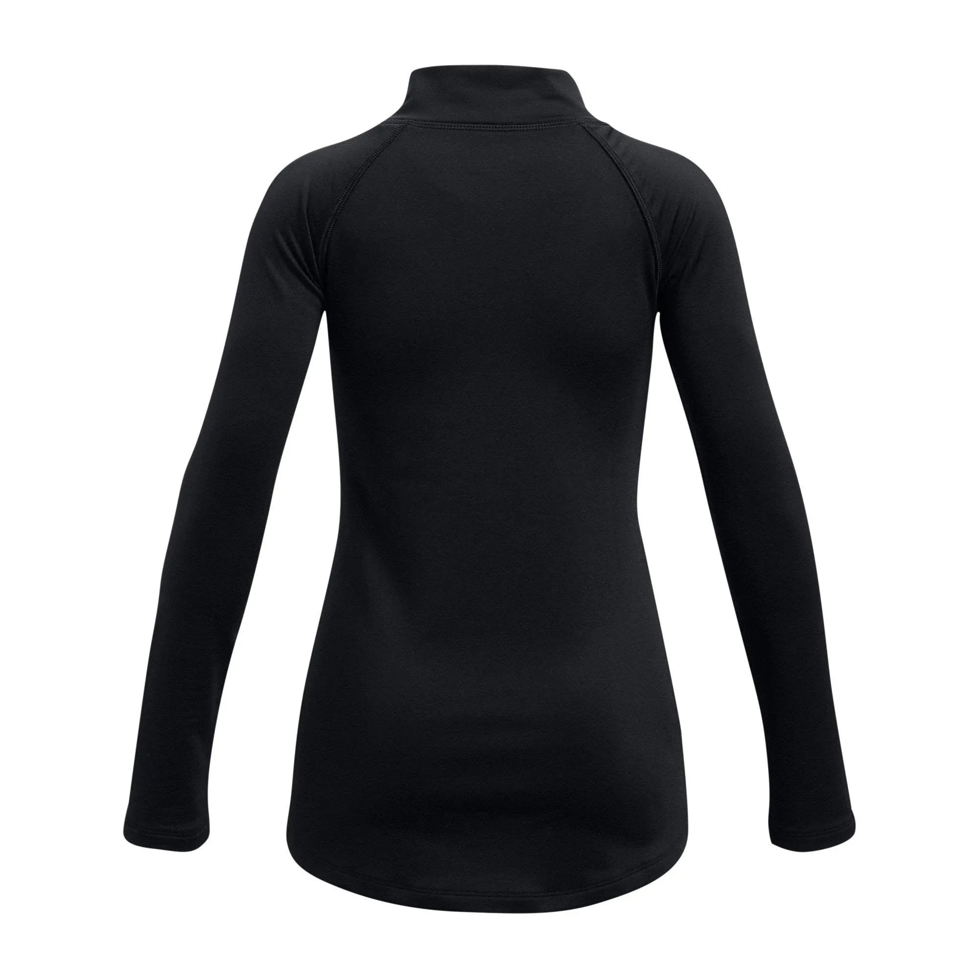 NWT Under Armour Black ColdGear Mockneck Shirt Youth Girls XS New With Tags