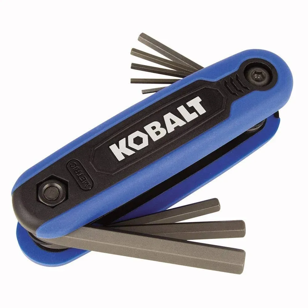 Kobalt 759894 8-Key Folding Hex Key Set, Metric