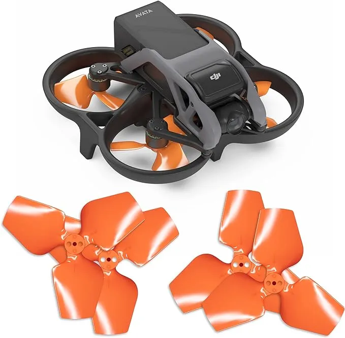 Master Airscrew 3-Blade Upgrade Propellers for DJI Avata - Orange, 4 pcs