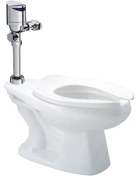 Zurn Elkay One Z.WC4.S.TM Sensor Toilet System with Floor Mounted Toilet and Top Mount Flush Valve - 1.28 GPF