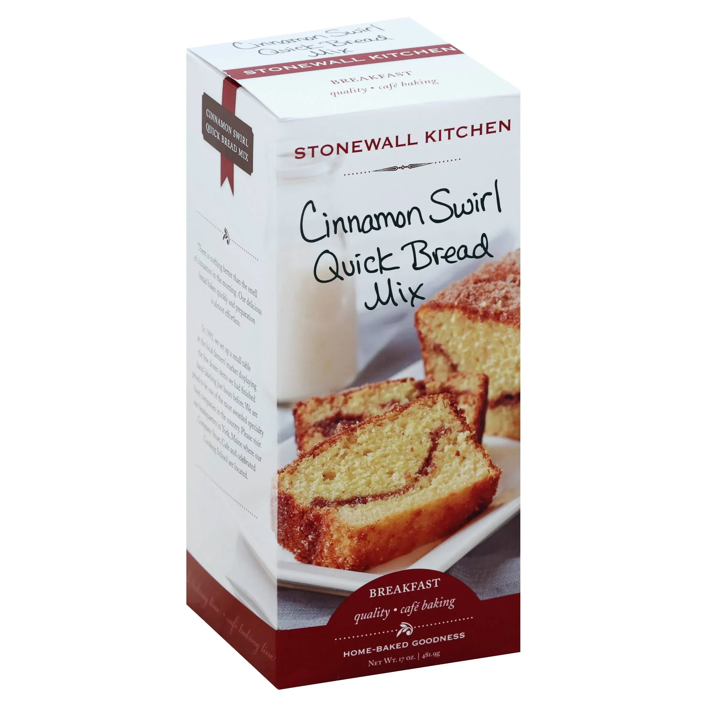 Stonewall Kitchen Quick Bread Mix, Cinnamon Swirl - 17 oz