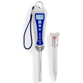 Bluelab PENSOILPH Soil pH Pen, Digital Meter and Water Test Kit, Also Used for Coco and Rockwool with Easy Calibration for Hydroponic System and Indoor Plant Grow, Clear