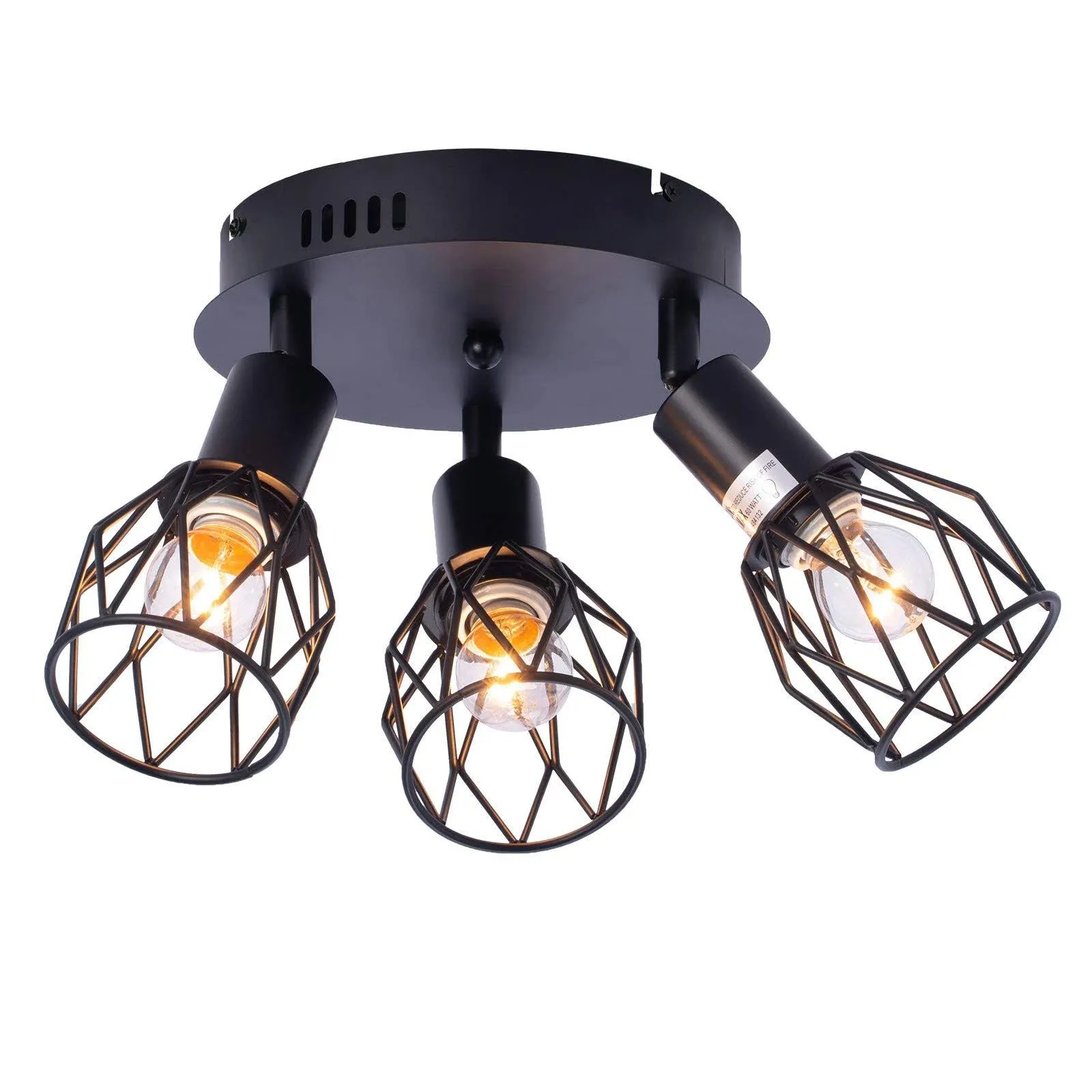 Industrial Semi Flush Mount Ceiling Light