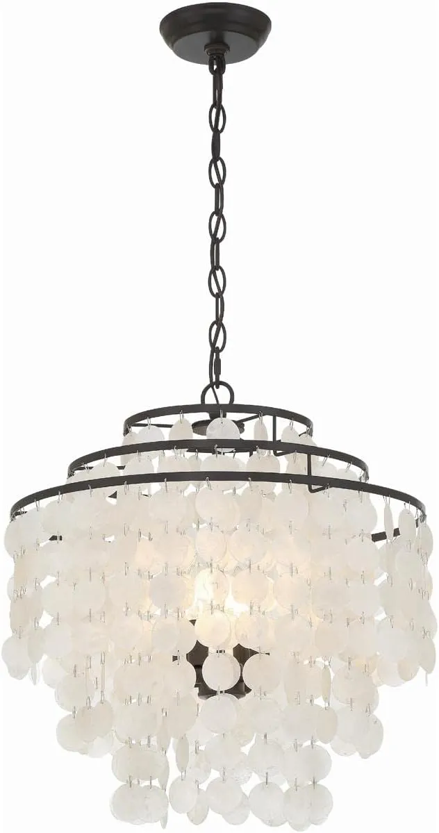 Crystorama BRI-3008-DB Brielle 4 Light Dark Bronze Chandelier