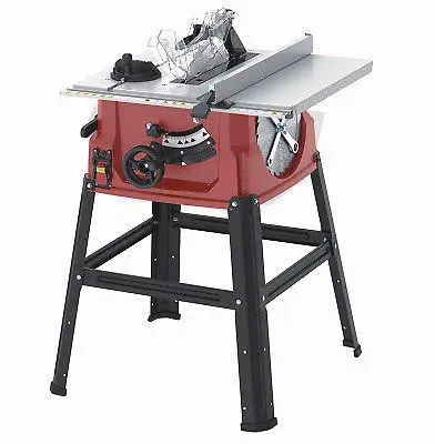 Table Saw With Stand, 15-Amp, 10-In.